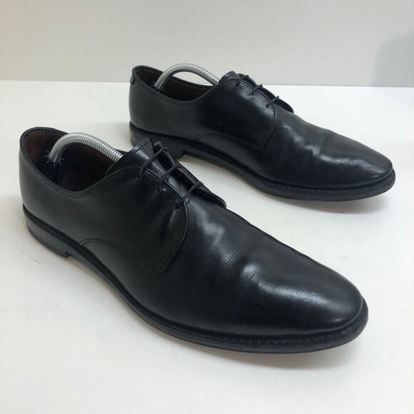 VERY GOOD Allen Edmonds Kenilworth Black Calfskin Bluchers Men's Size 12 B - Picture 4 of 16